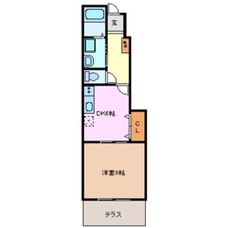 れじでんすなぎさ通り　2号館の物件間取画像